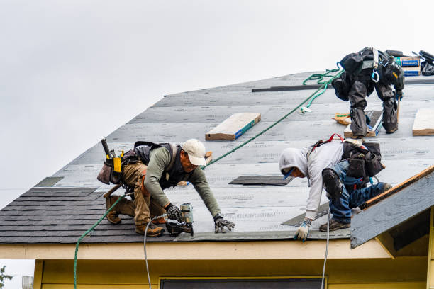 Professional Roofing technician working in Atlantic Highlands, NJ